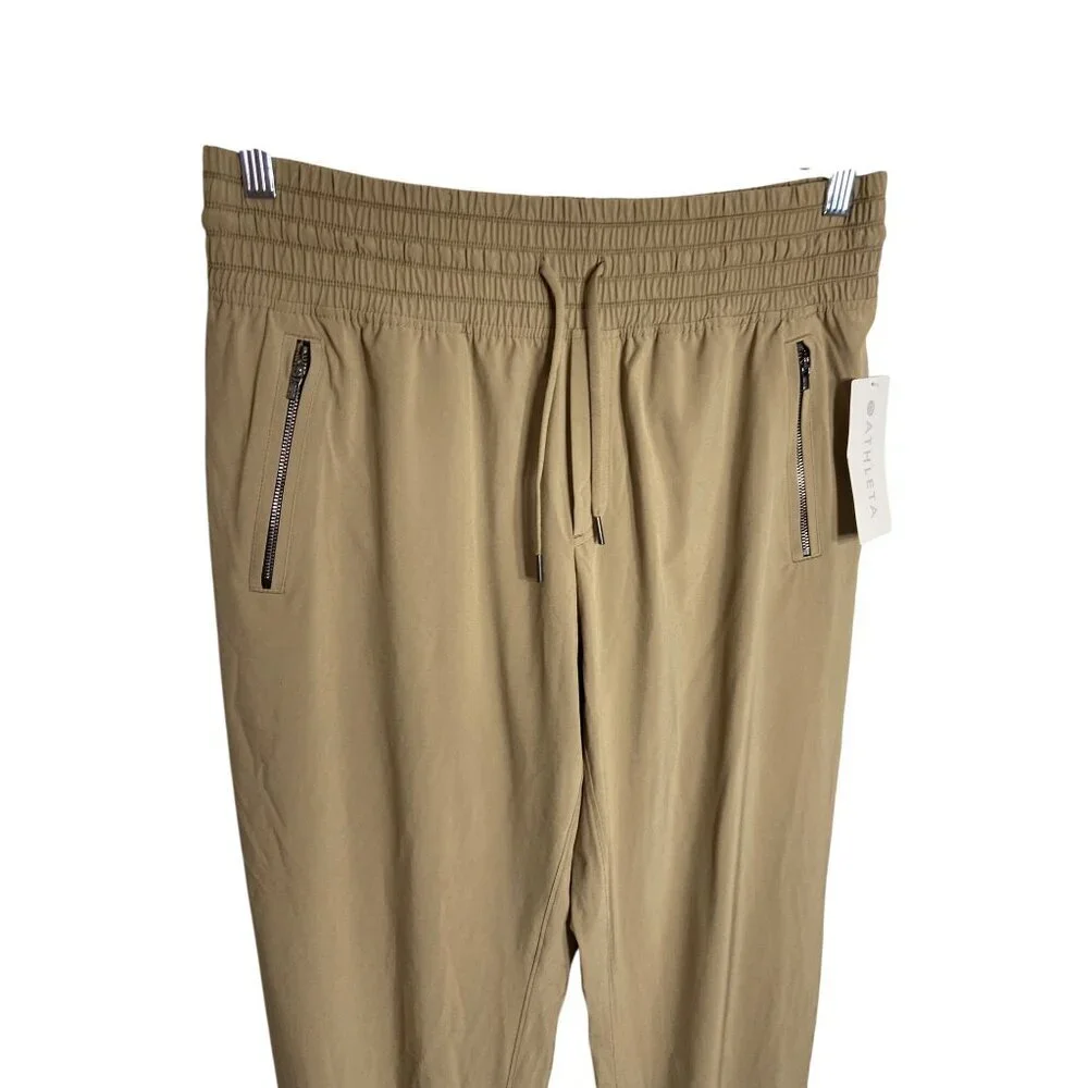 NWT Athleta Camden Jogger Pant in Brownstone Beige-sz 10 - Picture 7 of 9